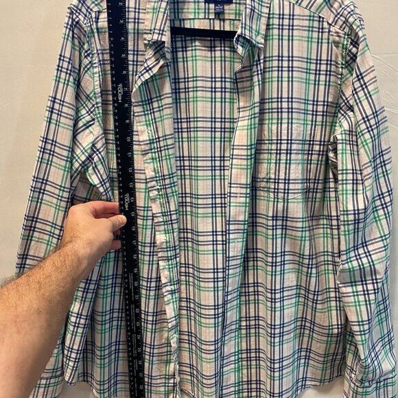 George Men's Classic Fit Button-Down Shirt Long Sleeve Size L - Picture 2 of 3